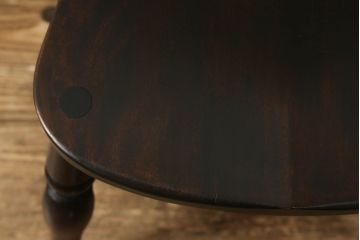 中古　松本民芸家具　#49型A　背もたれの美しいデザインが印象的なワイコムチェア(ダイニングチェア、椅子、板座チェア)(R-059776)