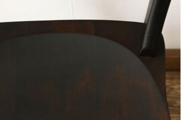 中古　松本民芸家具　#49型A　背もたれの美しいデザインが印象的なワイコムチェア(ダイニングチェア、椅子、板座チェア)(R-059776)