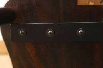 中古　松本民芸家具　#49型A　背もたれの美しいデザインが印象的なワイコムチェア(ダイニングチェア、椅子、板座チェア)(R-059776)