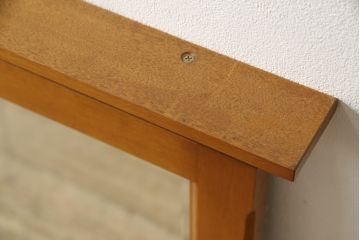 中古　美品　横浜ダニエル(daniel)　アーリーアメリカン　A-401　気品漂う洗練されたデザインが魅力的なミラー(壁掛け鏡、ウォールミラー)(R-059778)