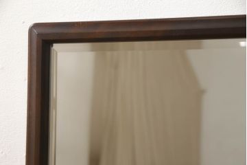 中古　北海道民芸家具　シンプルなデザインで取り入れやすいミラー(壁掛け鏡、ウォールミラー)(R-059780)