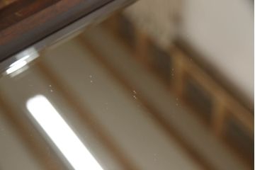 中古　北海道民芸家具　シンプルなデザインで取り入れやすいミラー(壁掛け鏡、ウォールミラー)(R-059780)