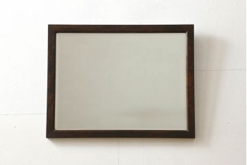 中古　松本民芸家具　リメイク　落ち着きのある空間を演出する!上品な色合いが魅力のミラー(壁掛け鏡、ウォールミラー)(R-059782)
