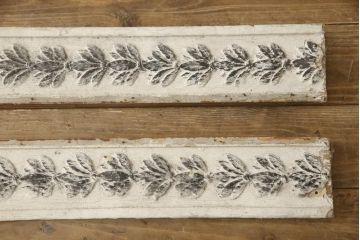 フランスアンティーク　DIYにおすすめ!　壁面や家具のアクセントになるモールディング(木製、繰型、くりがた、装飾)(R-059790)