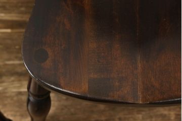 中古　松本民芸家具　#49型A　背もたれの美しいデザインが印象的なワイコムチェア2脚セット(ダイニングチェア、椅子、板座チェア)(R-059791)