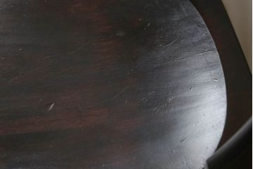 中古　松本民芸家具　#49型A　背もたれの美しいデザインが印象的なワイコムチェア2脚セット(ダイニングチェア、椅子、板座チェア)(R-059792)