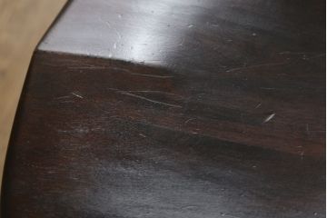 中古　松本民芸家具　#49型A　背もたれの美しいデザインが印象的なワイコムチェア2脚セット(ダイニングチェア、椅子、板座チェア)(R-059792)