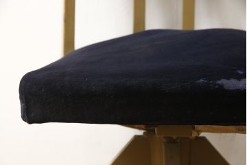 和製アンティーク　昭和中期　昇降式　古い木製の回転椅子(回転チェア、ドクターチェア、イス)(R-059797)
