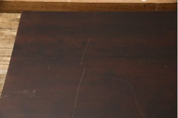 中古　松本民芸家具　タモ材　上質な大人の空間づくりにぴったりな折りたたみ座卓(ローテーブル、ちゃぶ台、文机、センターテーブル、折り畳み)(R-059801)