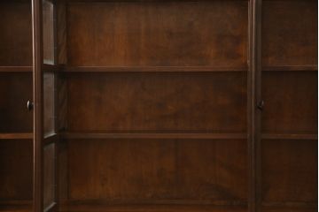 中古　美品　松本民芸家具　脚(台輪)付きリメイク　和モダンな空間づくりにおすすめのサイドボード(収納棚、戸棚、食器棚、カップボード、サイドキャビネット)(R-059810)