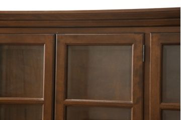 中古　美品　松本民芸家具　脚(台輪)付きリメイク　和モダンな空間づくりにおすすめのサイドボード(収納棚、戸棚、食器棚、カップボード、サイドキャビネット)(R-059810)