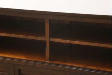 中古　美品　松本民芸家具　和モダンな雰囲気を醸し出す舞良型ローボード(定価約43万円)(テレビ台、サイドボード、リビングボード、収納棚、戸棚)(R-059814)