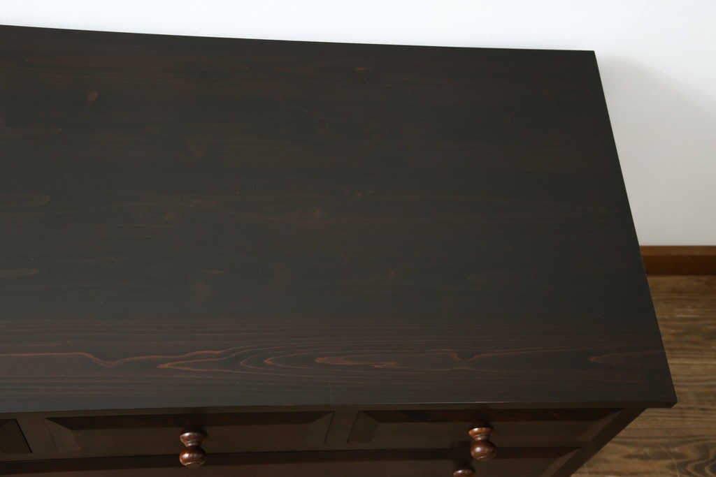 中古　松本民芸家具　和・洋どちらにも取り入れやすい!シックな佇まいが魅力のローチェスト　(R-059823)