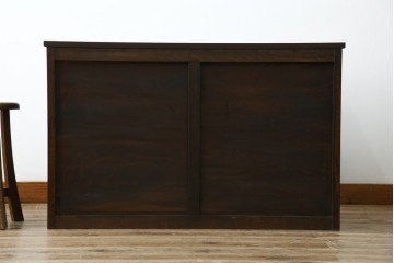 中古　松本民芸家具　和・洋どちらにも取り入れやすい!シックな佇まいが魅力のローチェスト　(R-059823)