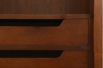 中古　美品　DREXEL HERITAGE(ドレクセルヘリテイジ)　Touraine(ツーレイン)　流れるような曲線が美しいワードローブ(定価約100万円)(衣装タンス、洋服タンス、収納棚)(R-059827)