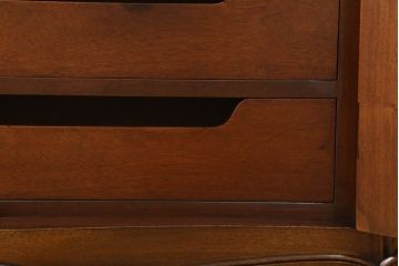 中古　美品　DREXEL HERITAGE(ドレクセルヘリテイジ)　Touraine(ツーレイン)　流れるような曲線が美しいワードローブ(定価約100万円)(衣装タンス、洋服タンス、収納棚)(R-059827)