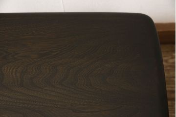 中古　美品　イギリス　ブランド家具　ERCOL(アーコール)　凝ったデザインの挽き物脚が目を惹くスツール(椅子、イス、板座チェア)(R-059838)