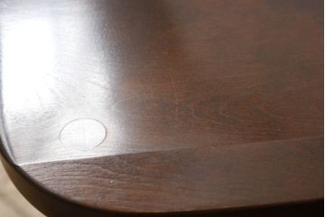 中古　美品　松本民芸家具　16型スピンドルチェア　ゆったりと座れるダイニングチェア2脚セット(板座チェア、椅子、イス)(R-059847)