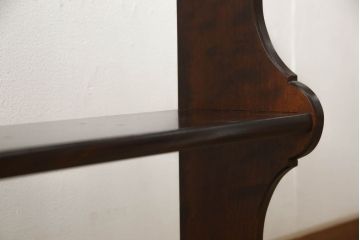 中古　美品　松本民芸家具　落ち着きのある上品さが魅力のB型吊棚(ウォールラック、壁掛けラック、ウォールシェルフ、オープンラック)(定価約3万9千円)(R-059849)