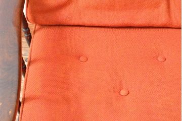 和製ビンテージ　北海道民芸家具　どこから見ても美しい!随所に見られる凝った作り込みが目を引く1人掛けソファ(一人掛けソファ、アームチェア、椅子、イス、1P、ヴィンテージ)(R-059858)