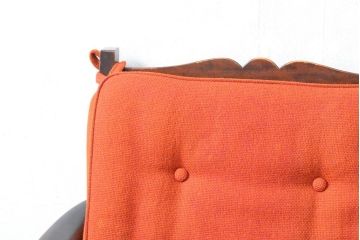 和製ビンテージ　北海道民芸家具　どこから見ても美しい!随所に見られる凝った作り込みが目を引く1人掛けソファ(一人掛けソファ、アームチェア、椅子、イス、1P、ヴィンテージ)(R-059859)