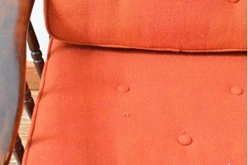 和製ビンテージ　北海道民芸家具　どこから見ても美しい!随所に見られる凝った作り込みが目を引く1人掛けソファ(一人掛けソファ、アームチェア、椅子、イス、1P、ヴィンテージ)(R-059859)