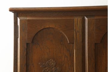 中古　三越家具　カントリーハウス　洋風家具　イギリスカントリースタイルのような温かみのある空間づくりにおすすめのワードローブ(洋服タンス、収納棚、衣装タンス)(R-059864)