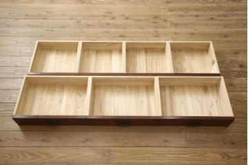 中古　美品　伝統民芸家具　迫力のある杢目が魅力的な岩谷堂箪笥サイドボード(引き出し、収納棚、サイドキャビネット)(R-059891)