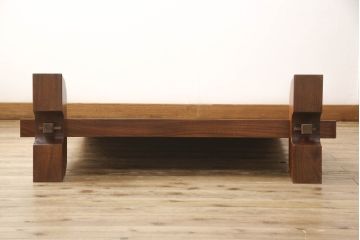 中古　超美品　最高級工芸品　総欅(ケヤキ)材　玉杢無垢材　重厚感漂う総漆塗りの衝立て(つい立て、パーテーション、間仕切り)(定価約120万円)(R-059893)