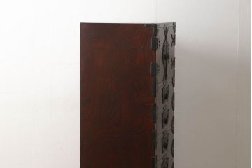 中古　美品　岩谷堂箪笥　細部の意匠に職人のこだわりを感じる立長箪笥(縦型チェスト、衣装たんす、収納箪笥、整理箪笥、引き出し)(R-059894)