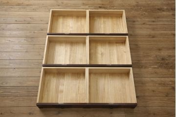 中古　美品　岩谷堂箪笥　細部の意匠に職人のこだわりを感じる立長箪笥(縦型チェスト、衣装たんす、収納箪笥、整理箪笥、引き出し)(R-059894)