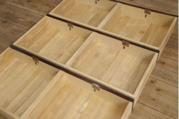 中古　美品　岩谷堂箪笥　細部の意匠に職人のこだわりを感じる立長箪笥(縦型チェスト、衣装たんす、収納箪笥、整理箪笥、引き出し)(R-059894)