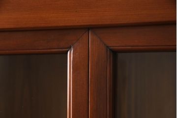和製アンティーク　関西　近江地方　前面ヒノキ　引き出し20杯の収納力が魅力的な重ね収納箪笥(檜、重ね戸棚、水屋箪笥、食器棚、カップボード、収納棚、引き出し)(R-059895)