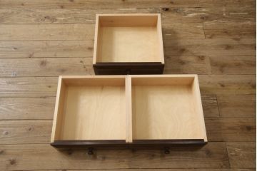 中古　美品　松本民芸家具　和モダンな佇まいが美しい食器棚(収納棚、戸棚、キャビネット、カップボード)(R-059899)