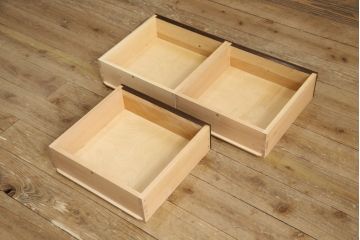中古　美品　松本民芸家具　和モダンな佇まいが美しい食器棚(収納棚、戸棚、キャビネット、カップボード)(R-059899)