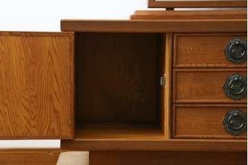 中古　屋久杉　漆塗り　品のある佇まいが美しい鏡台　(R-059907)