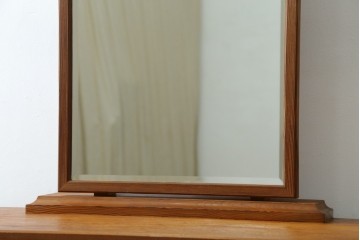 中古　屋久杉　漆塗り　品のある佇まいが美しい鏡台　(R-059907)