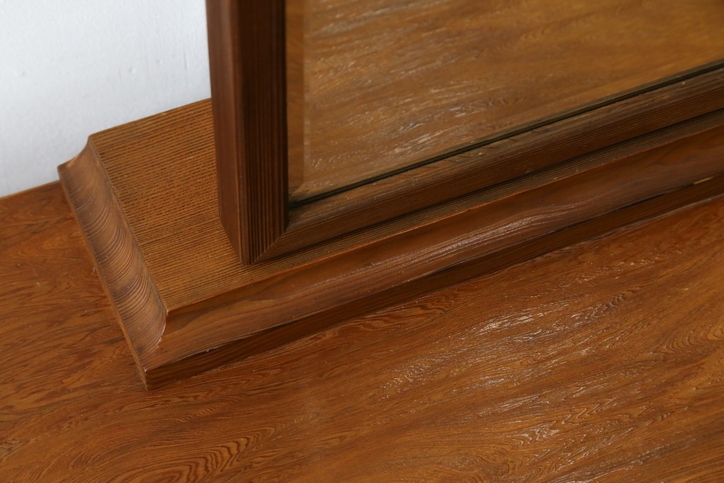 中古　屋久杉　漆塗り　品のある佇まいが美しい鏡台　(R-059907)