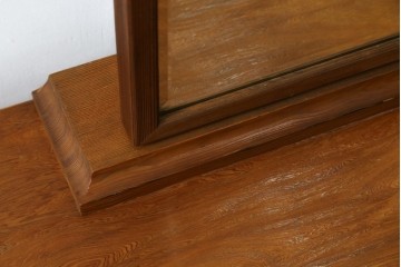 中古　屋久杉　漆塗り　品のある佇まいが美しい鏡台　(R-059907)