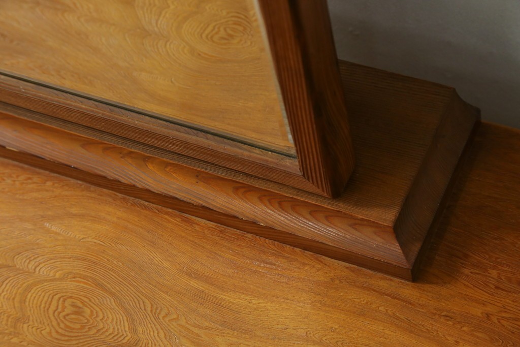 中古　屋久杉　漆塗り　品のある佇まいが美しい鏡台　(R-059907)