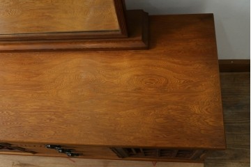 中古　屋久杉　漆塗り　品のある佇まいが美しい鏡台　(R-059907)