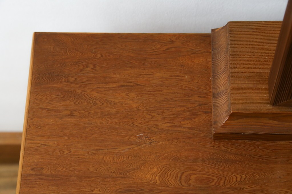 中古　屋久杉　漆塗り　品のある佇まいが美しい鏡台　(R-059907)