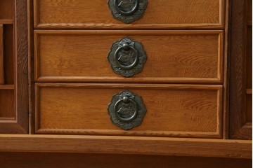 中古　屋久杉　漆塗り　品のある佇まいが美しい鏡台　(R-059907)