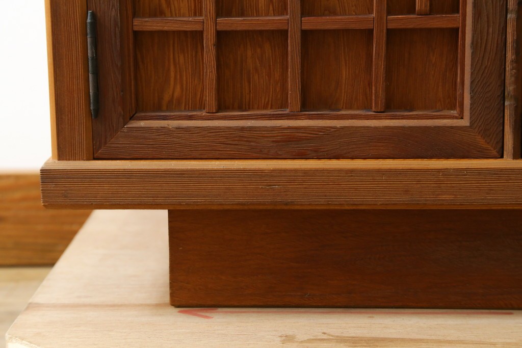 中古　屋久杉　漆塗り　品のある佇まいが美しい鏡台　(R-059907)