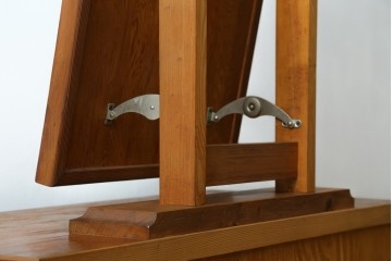 中古　屋久杉　漆塗り　品のある佇まいが美しい鏡台　(R-059907)