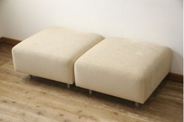 中古　美品　Cassina(カッシーナ)　MET(メット)　ピエロ・リッソーニデザイン　オットマン付き　上質なリラックスタイムを過ごせるシステムソファ(カウチソファ、3人掛けソファ、三人掛け、3P)(定価約135万円)(R-059910)