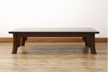 中古　美品　松本民芸家具　上品な和モダンスタイルにおすすめなT.K型座卓(定価約32万円)(ローテーブル、センターテーブル)(R-059913)