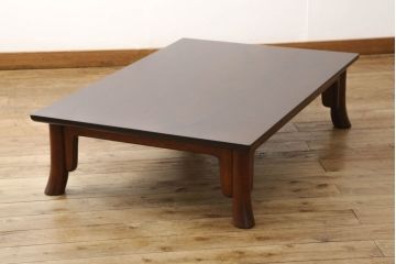 中古　美品　松本民芸家具　上品な和モダンスタイルにおすすめなT.K型座卓(定価約32万円)(ローテーブル、センターテーブル)(R-059913)
