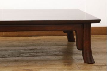 中古　美品　松本民芸家具　上品な和モダンスタイルにおすすめなT.K型座卓(定価約32万円)(ローテーブル、センターテーブル)(R-059913)