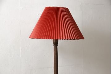 ヴィンテージ照明　松本民芸家具　絶版品　激レア!赤いシェードが空間のアクセントになるB型フロアスタンド(スタンドライト、フロアライト、照明、ビンテージ)(R-059935)